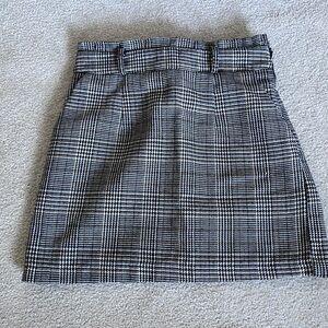 Forever 21 Black and White Mini Pencil Skirt